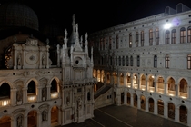 The Doges Palace and Basilica San Marco Venice Italy Masterpieces of Venetian Gothic style 