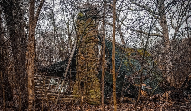  Collapsed Cabin in the Hoosier National Forest