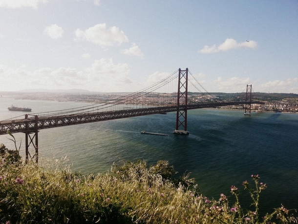  de Abril Bridge in Lisbon  x  