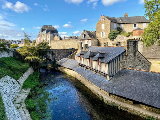  France - Morbihan - Vannes - La Marle and the wash-house at the foot of the ramparts