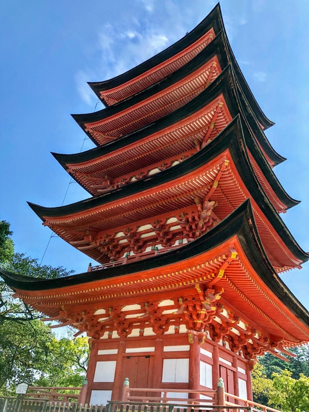  Japan - Hiroshima - Hatsukaichi -  story pagoda in Miyajima