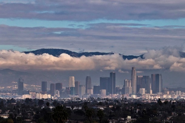  Los Angeles skyline on January   