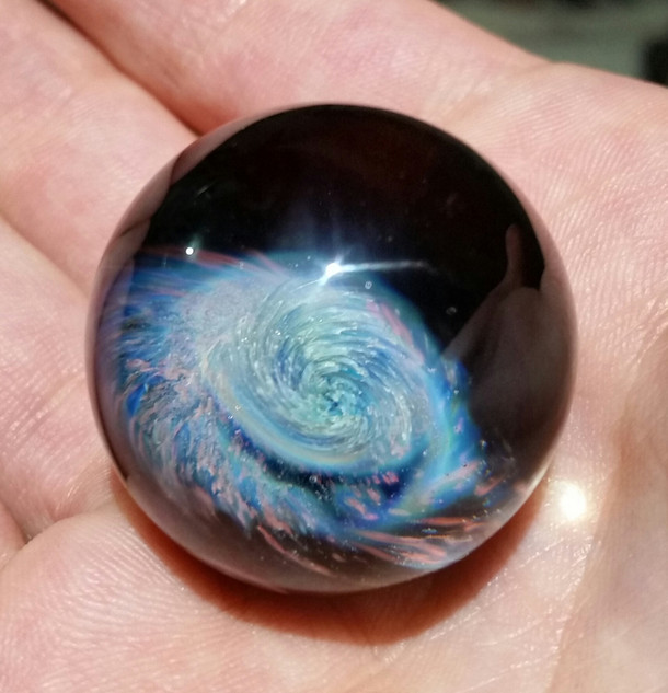  New space marble I made loving the colors in this one Enjoy