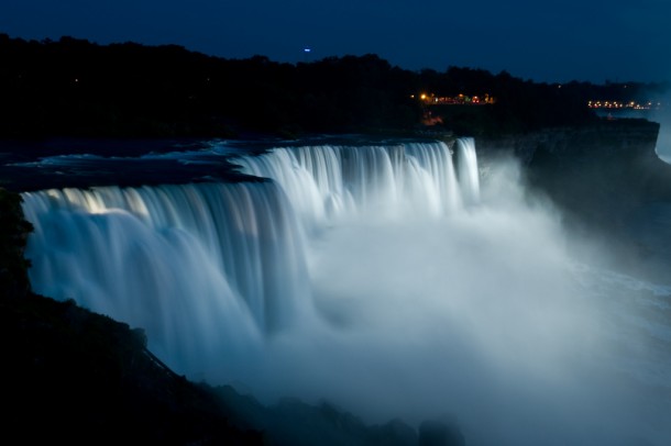  Night view of Niagara Falls by Victor Shilo