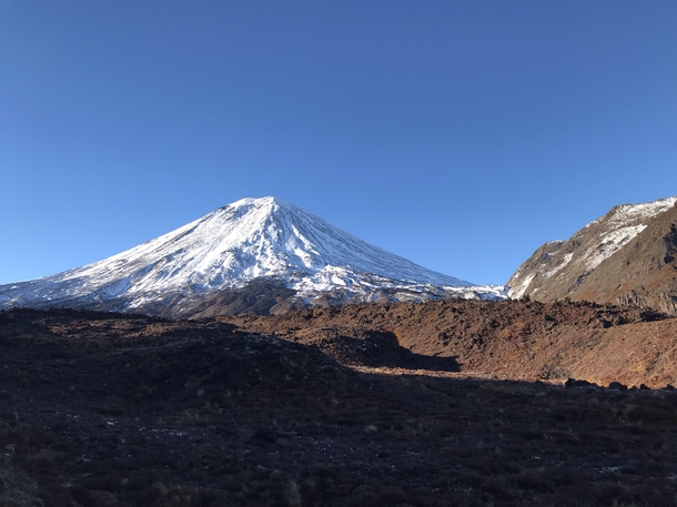  This summer I went to New Zealand and Australia and had the honor of completing the Tongariro Crossing of Mt Tongariro Taken from Base Camp this was one of my favorite pictures that Ive ever taken