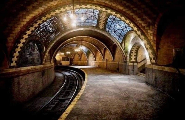 A beautiful abandoned New York subway station from 