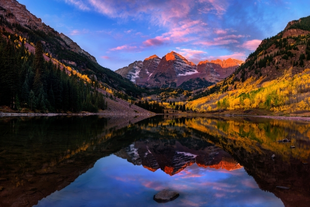 A beautiful autumn morning in Aspen Colorado  Photograph by John Daniel