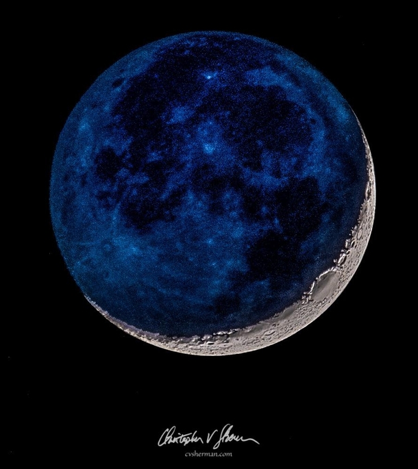 A blue moon by Christopher Sherman