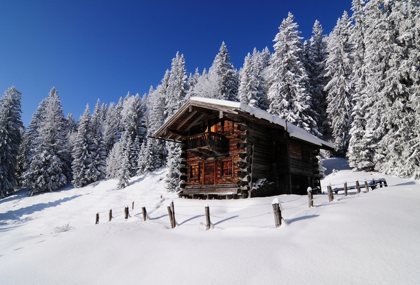A cabin in the Alps  Photographed by MrBones