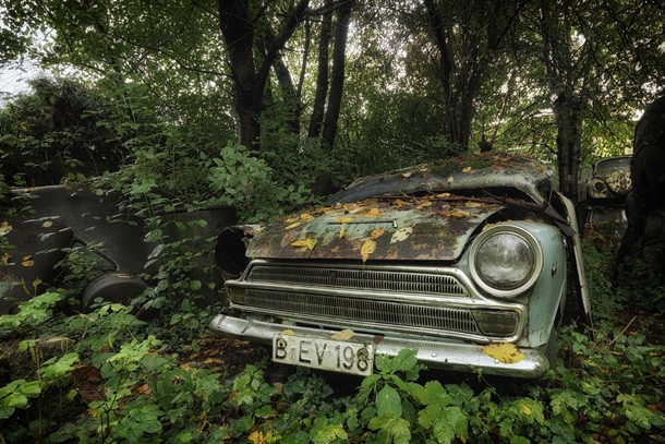 A car graveyard near Berlin  by Stefan Baumann