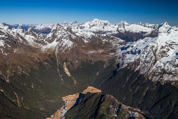 A dream came true I flew with a helicopter over the Southern Alps New Zealand 