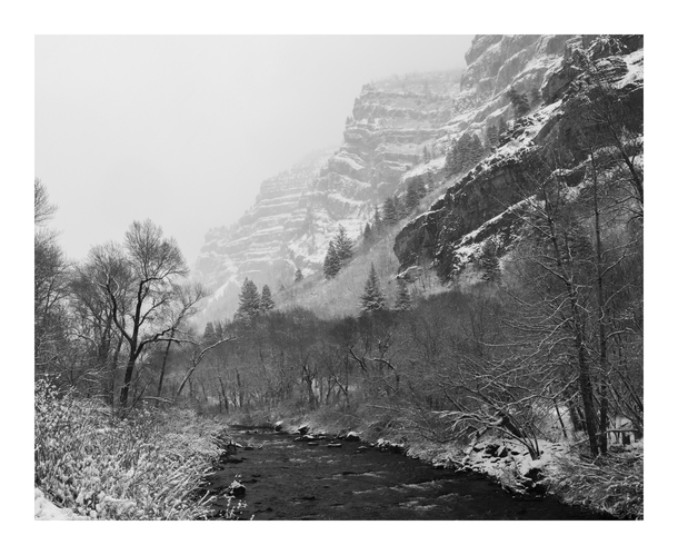 A dust of new snow Provo Canyon Utah  OC