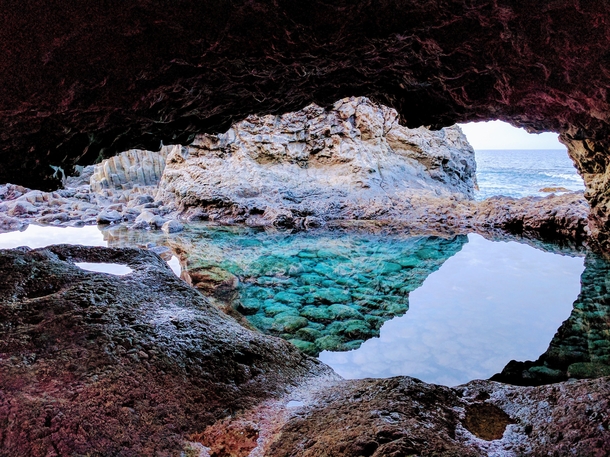 A glimpse of peace in Charco Azul El Hierro Canary Islands 