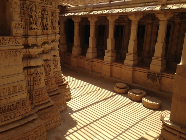 A Jain Temple in Jaisalmer Fort Rajasthan India 