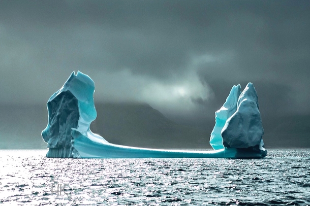 A moody iceberg in Greenland 