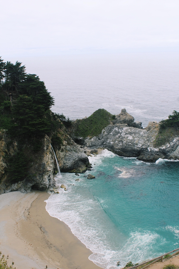A photo I took of McWay Falls in Big Sur during my central coast road trip this weekend So magical 