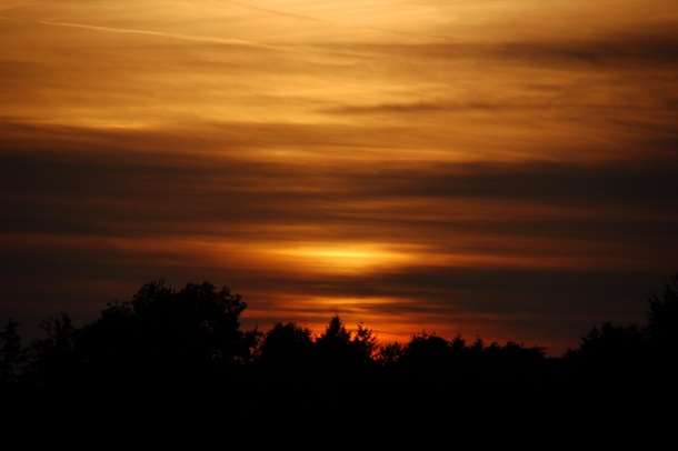 A picture of one of the beautiful sunsets we get back where I grew up in southwestern Germany taken approx  years ago with my Nikon D