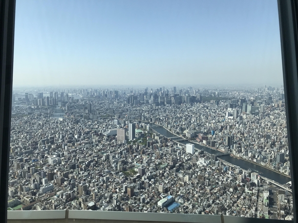 A portion of metro Tokyo from the Tokyo SkyTree