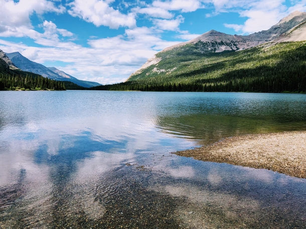 A pristine lake in Glacier National Park 