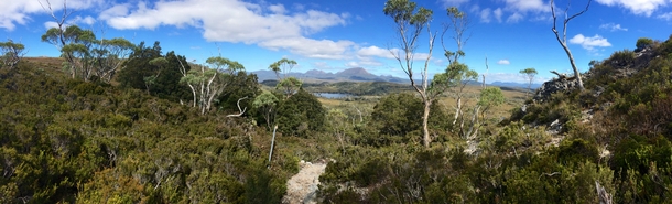 A rare sunny day on the Overland Track- Cradle Mountain to Lake Sinclair Tasmania 