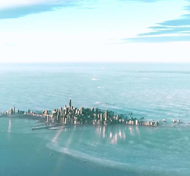 A rarely seen view of Chicago