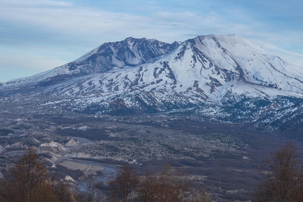 A shot of Mt Saint Helens from early this spring