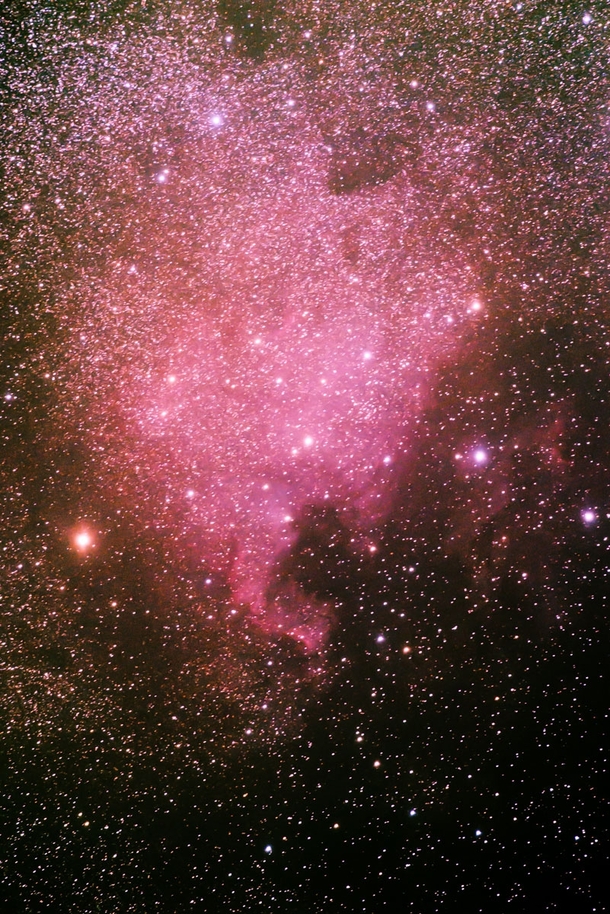 A shot of the North America Nebula from my DSLR Mind blown  x