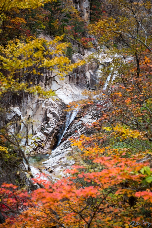A small waterfall in Seoraksan South Korea