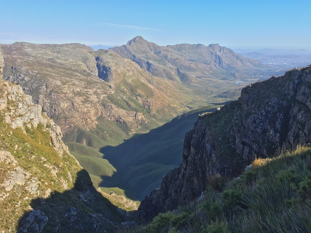 A view during my km trail race in Jonkershoek South Africa 