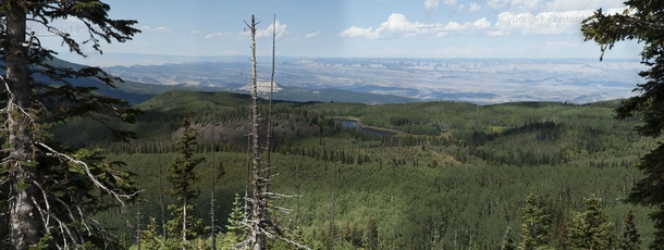 A view from the Grand Mesa Scenic Bypass in Colorado near Grand Mesa  Full size link in comments