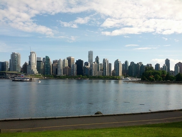 A view of Vancouver form Stanley Park 