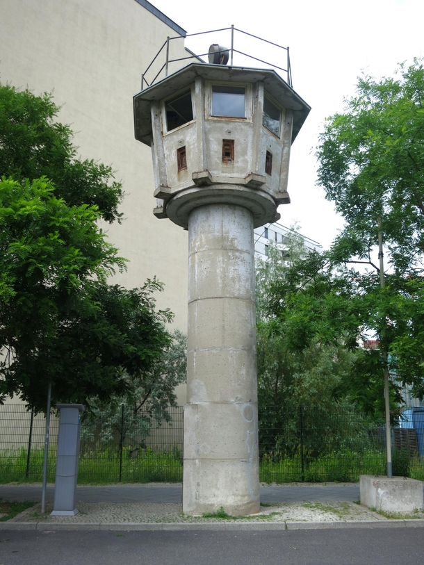 A Watchtower of the Berlin Wall Berlin Germany 