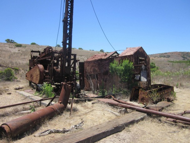 Abandon oil well Santa Cruz Island CA 