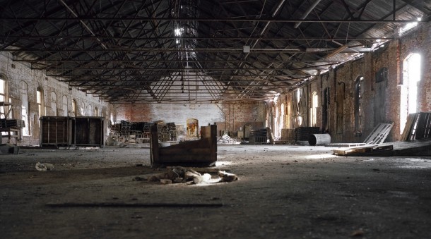 Abandon shipping warehouse - Troy NY - part of Burden Iron Work 