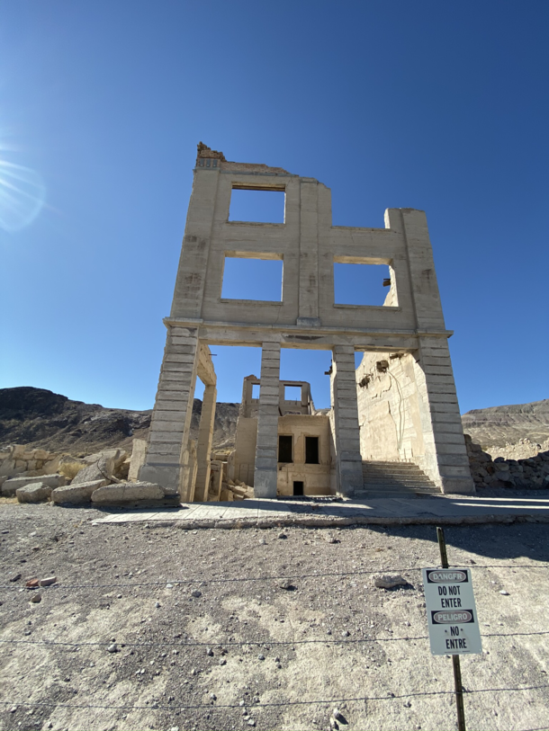 Abandoned bank in Rhyolite Nevada
