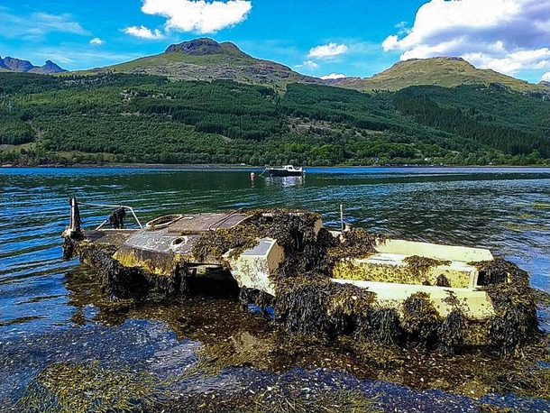 Abandoned boat in Arrochar Scotland