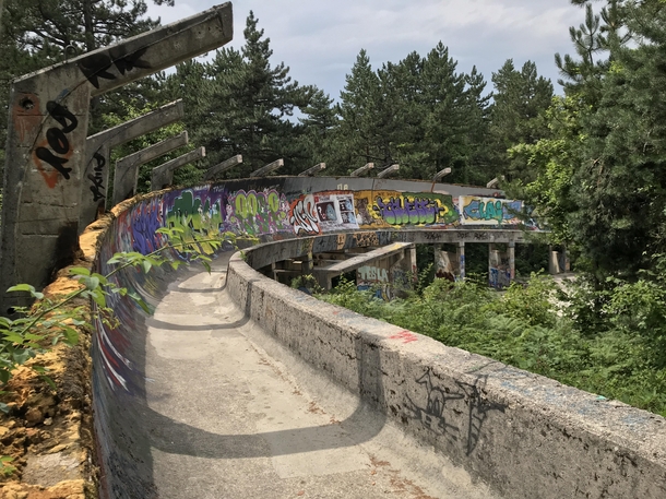 Abandoned Bobsleigh run in Sarajevo