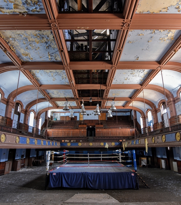 Abandoned boxing ring in Philadelphia