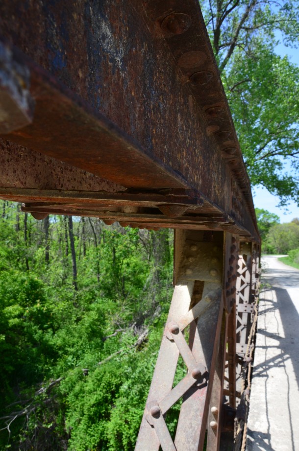 Abandoned Bridge on the back roads of Douglas County Kansas 