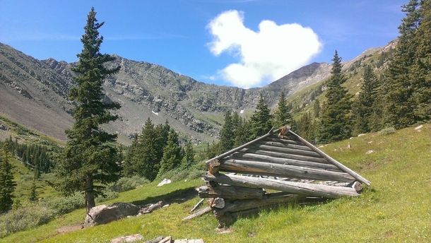 Abandoned Cabin - Found backpacking through the Sangre de Cristo Mountains Colorado 