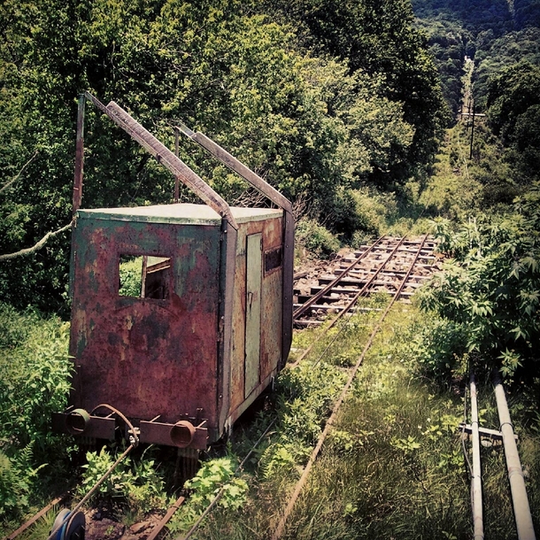 Abandoned cart on Mt Pisgah North Carolina 