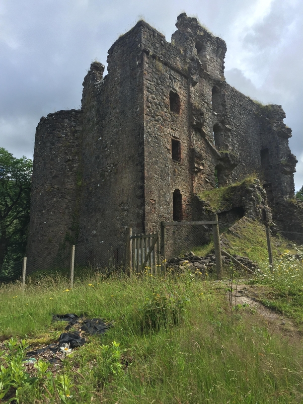 Abandoned Castle in Invergarry Scotland 