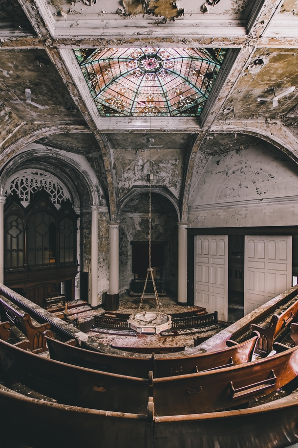 Abandoned church in the rust belt