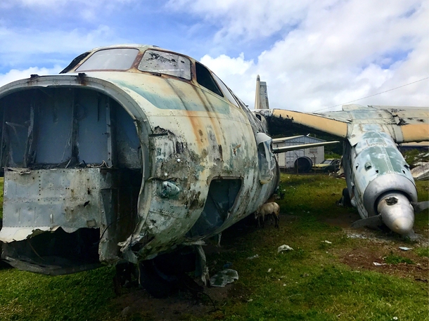 Abandoned Cubana Airliner Grenada West Indies 