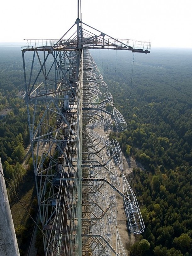 Abandoned Duga- radar array in the Chernobyl Exclusion Zone 
