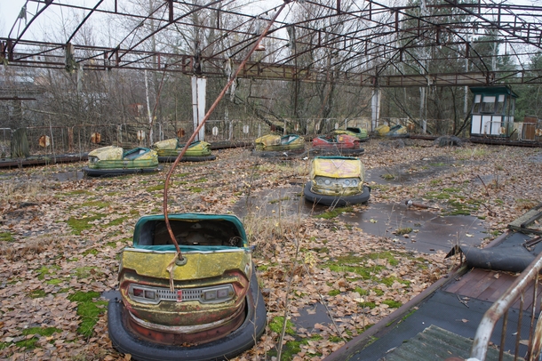 Abandoned Fairground Pripyat Ukraine Chernobyl 