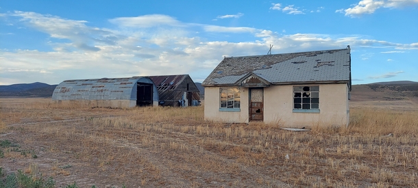 Abandoned farmhouse in rural Utah 