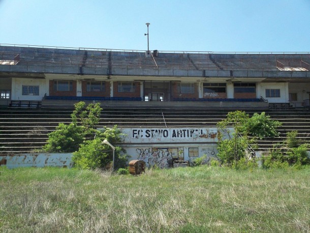 Abandoned Football Stadium in Brno Czech Republic 