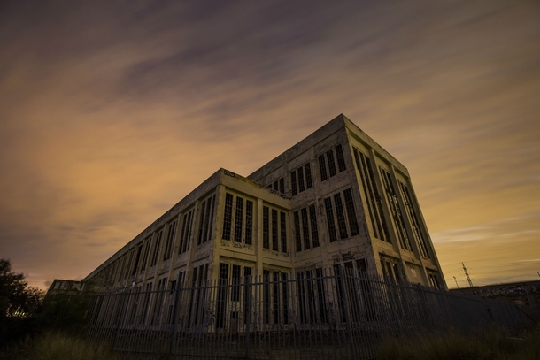 Abandoned Fremantle power station after sunset Photo by Matthew Schneider 