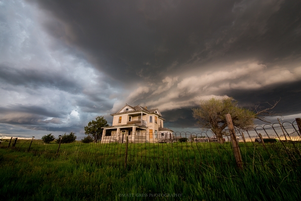 Abandoned Home Under a Storm - Western Nebraska 